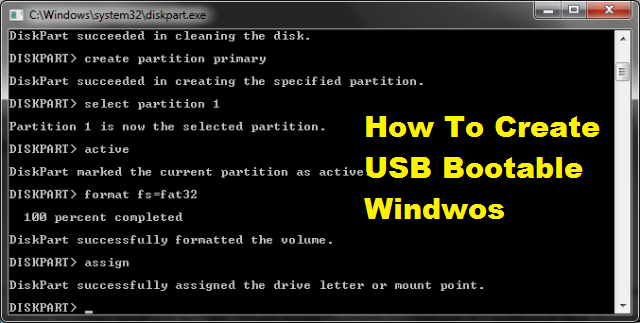 How To Create USB Bootable - Manually Create Windows 1 How To Create USB Bootable