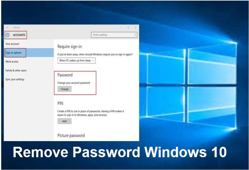 remove password windows 10 remove password windows 10