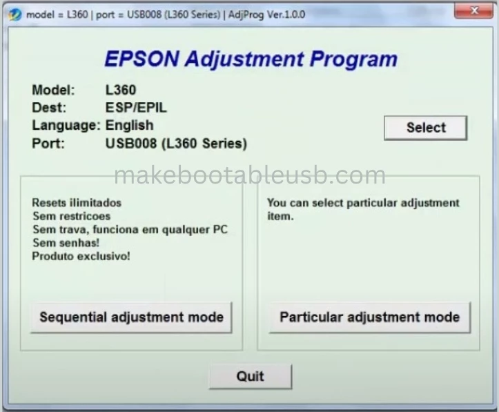 Cara Reset Printer Epson L360