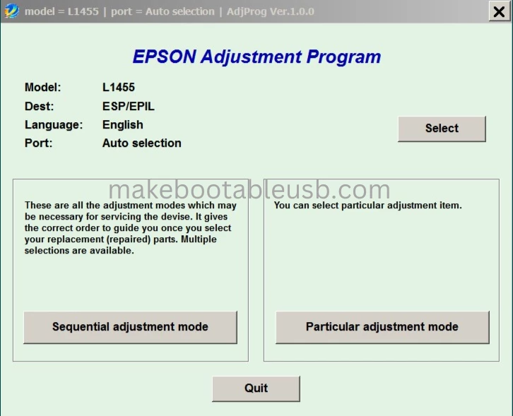 Epson l1455 Resetter