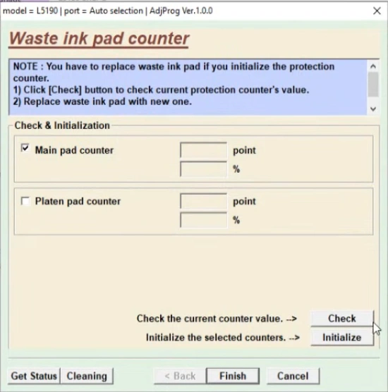 How to Reset Epson L5190