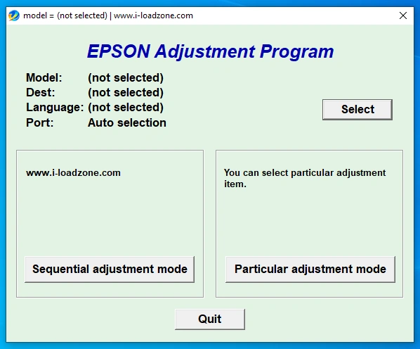 Epson L3210 Resetter
