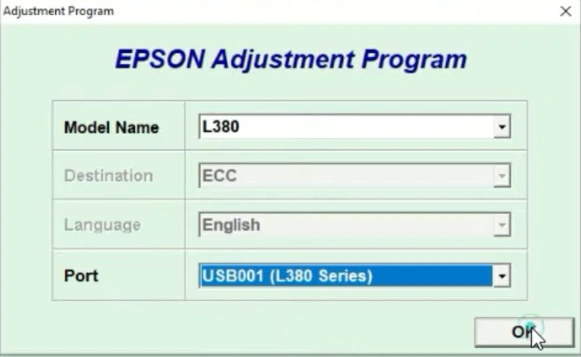 Epson L380 Resetter cracked