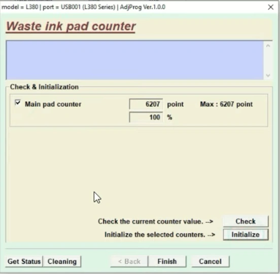 Epson L380 Resetter cracked
