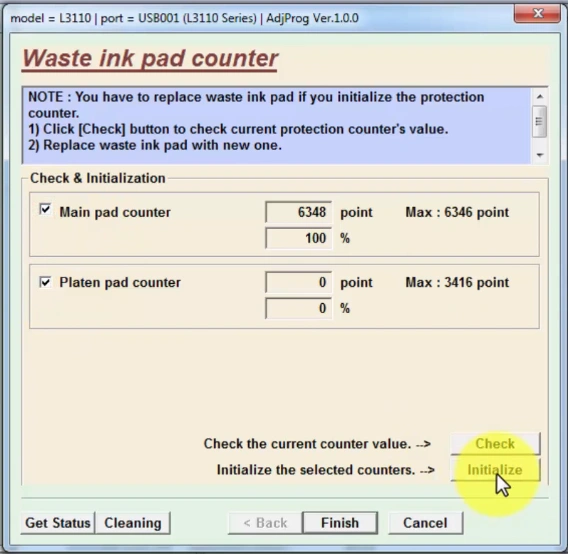 Epson L3110 Resetter