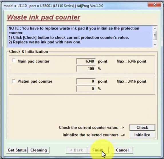 Epson L3110 Resetter
